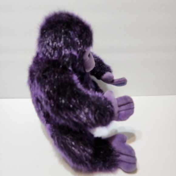 Berkeley Deigns 8" Purple Stuffed Monkey year 2002 Plush Monkey - Picture 6 of 10